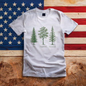 Fir Dogwood Tamarack Tree Illustration Shirt