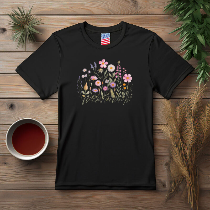 Floral Anti-Trump Protest Graphic Shirt