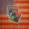 Hate Never Made Any Nation Great Retro Floral Sticker