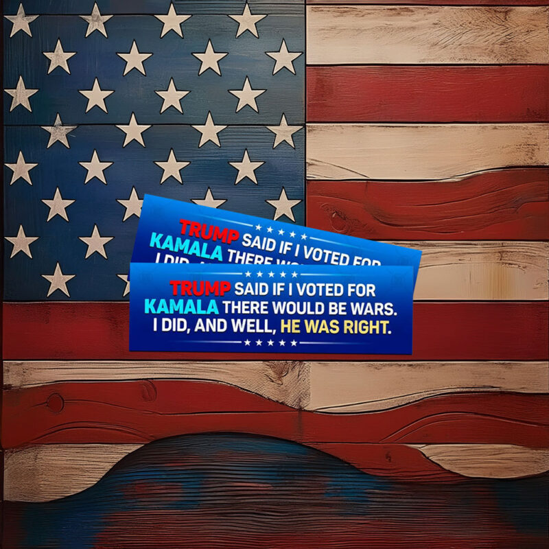 If I Voted For Kamala War, Anti Trump Sticker