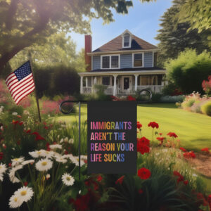 Immigrants Aren’t The Reason Your Life Sucks Yard Garden House Flag