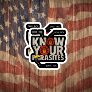 Know Your Parasites Political Satire Sticker