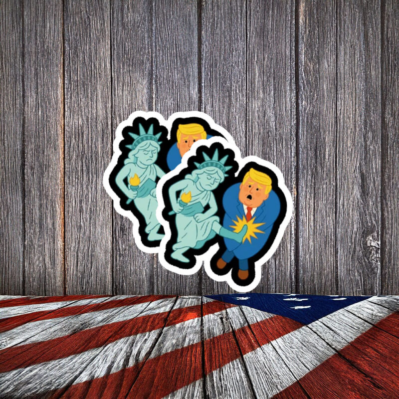 Liberty Says No Political Satire Sticker