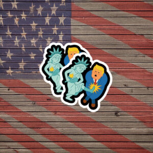 Liberty Says No Political Satire Sticker
