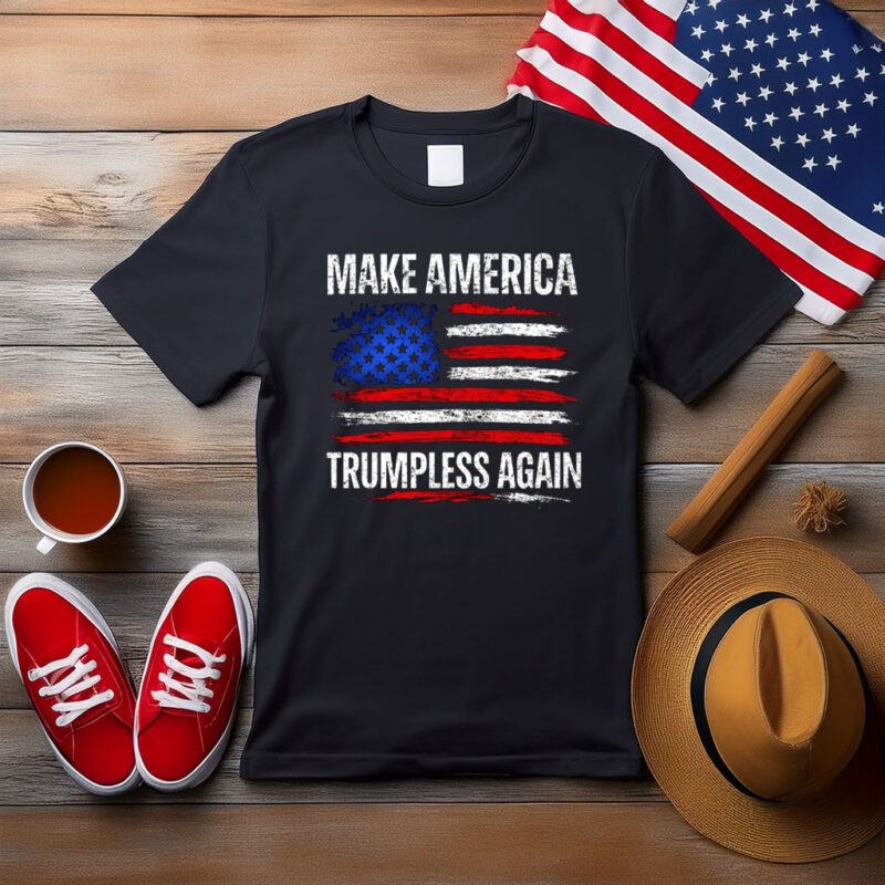 Make America Trumpless Again Distressed Flag Shirt