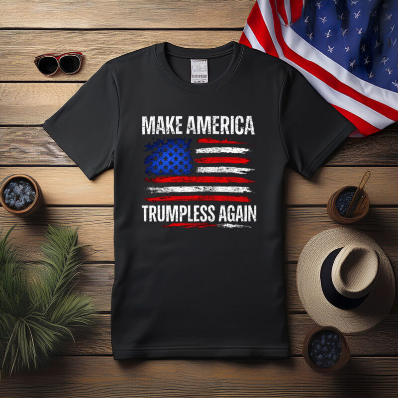 Make America Trumpless Again Distressed Flag Shirt
