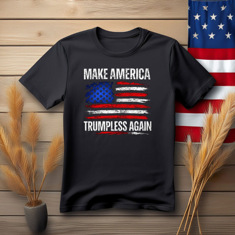 Make America Trumpless Again Distressed Flag Shirt