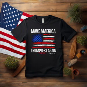 Make America Trumpless Again Distressed Flag Shirt
