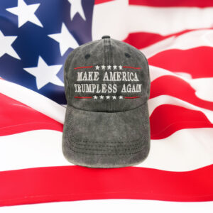 Make America Trumpless Again Embroidered Black Dad Cap