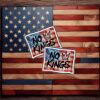 No Kings Graffiti Flag Sticker