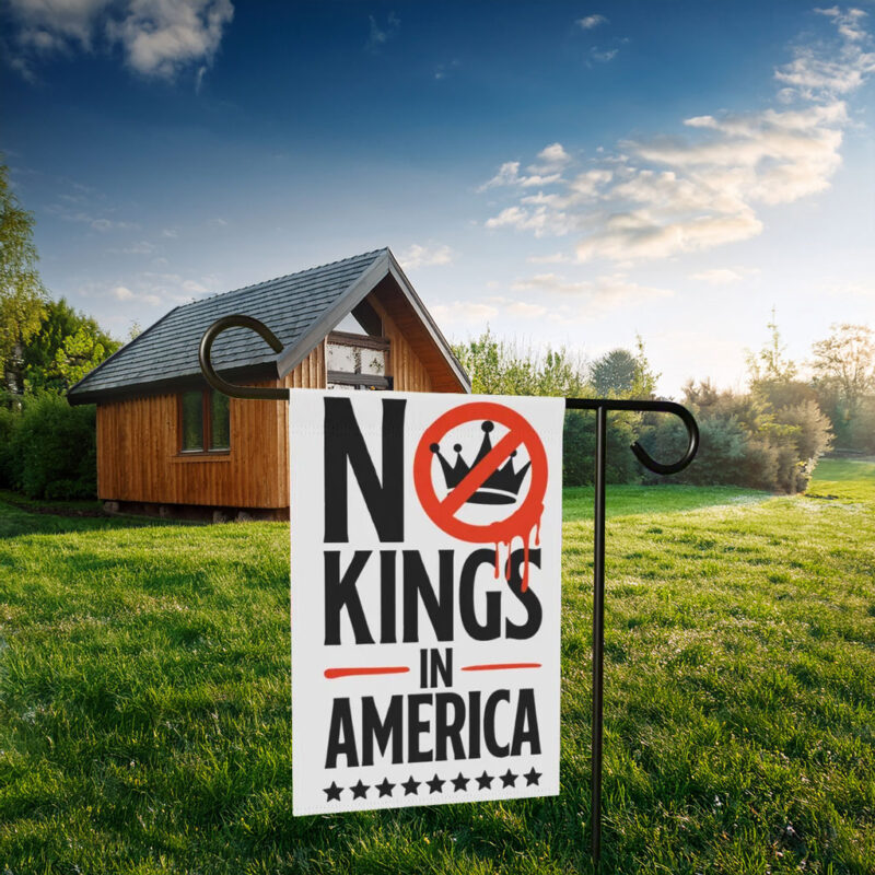 No Kings in America 2026 Garden Flag