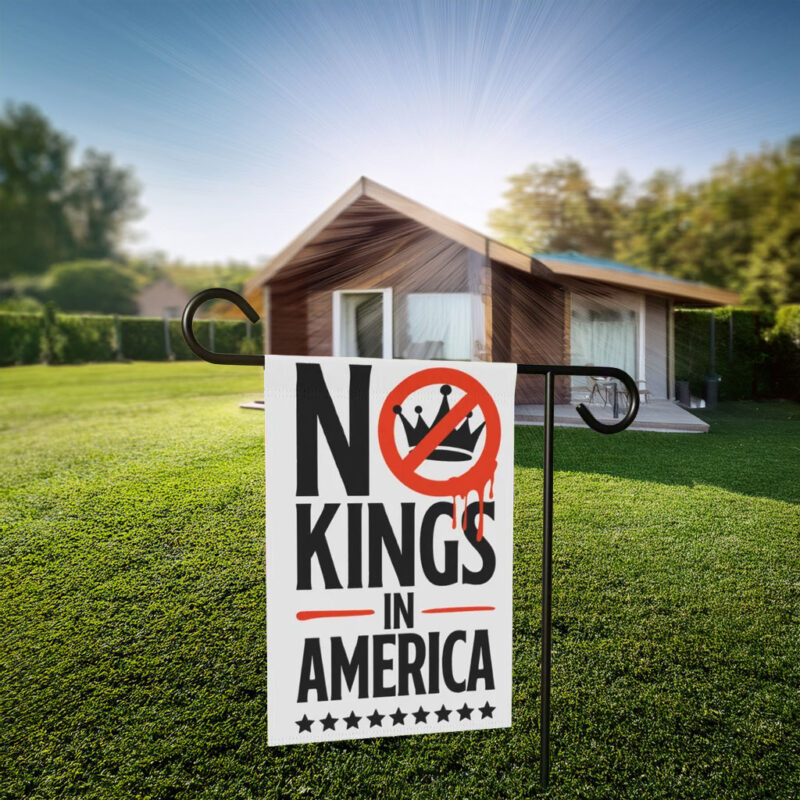 No Kings in America 2026 Garden Flag