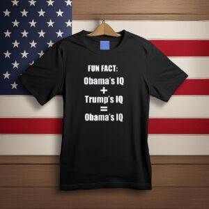 Obama’s IQ vs Trump’s IQ Political Humor Shirt
