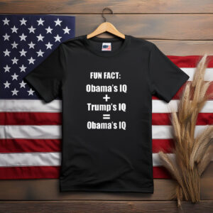 Obama’s IQ vs Trump’s IQ Political Humor Shirt