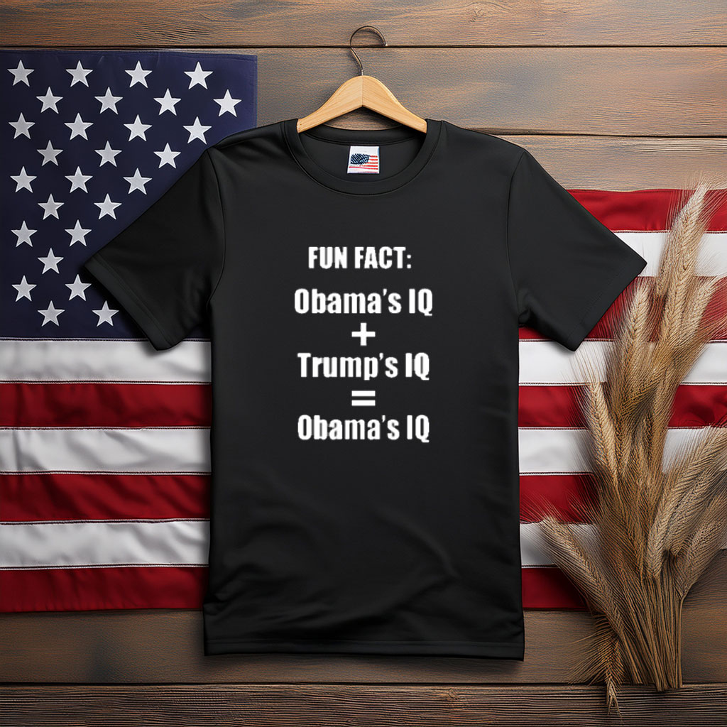 Obama’s IQ vs Trump’s IQ Political Humor Shirt
