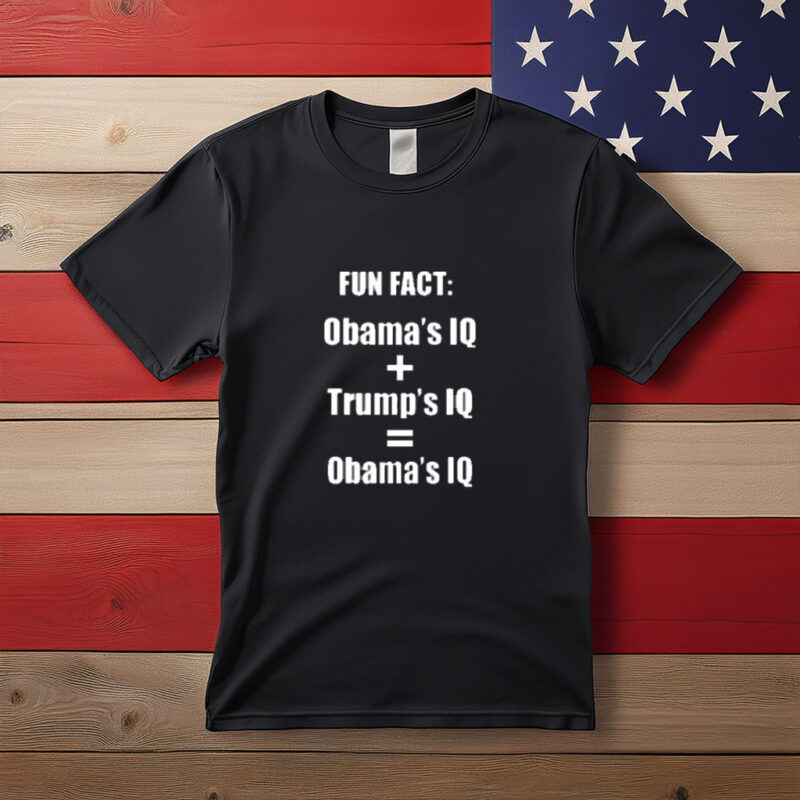 Obama’s IQ vs Trump’s IQ Political Humor Shirt