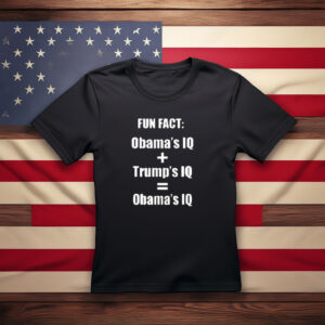 Obama’s IQ vs Trump’s IQ Political Humor Shirt