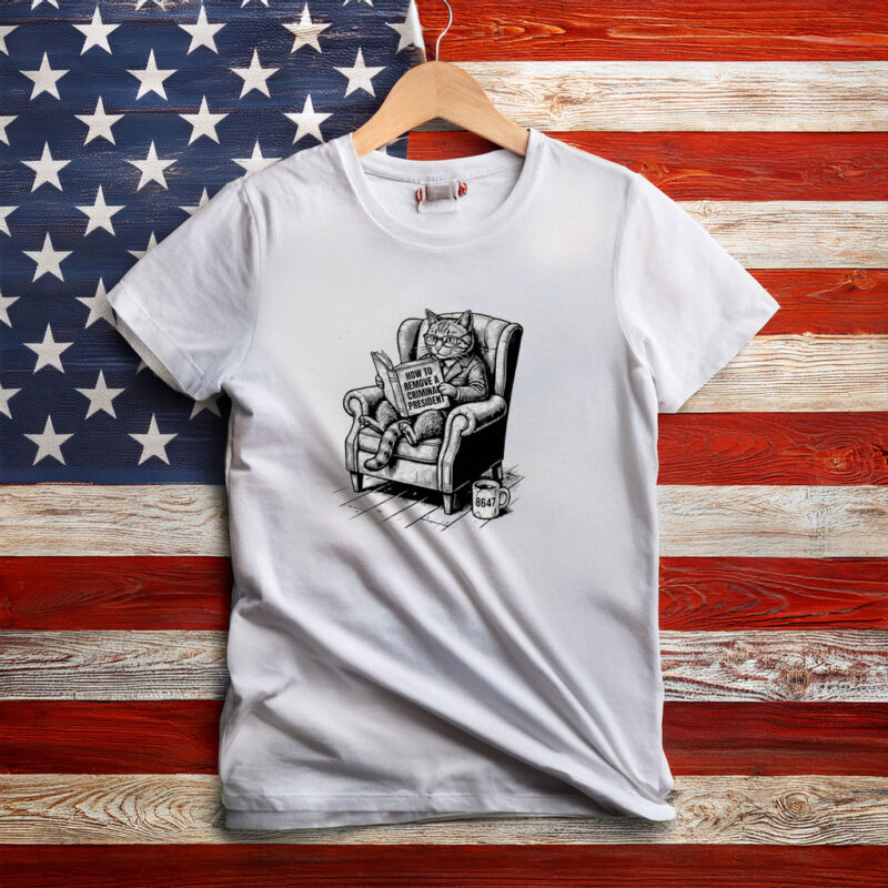 Remove Criminal President Cat Cartoon Protest Shirt
