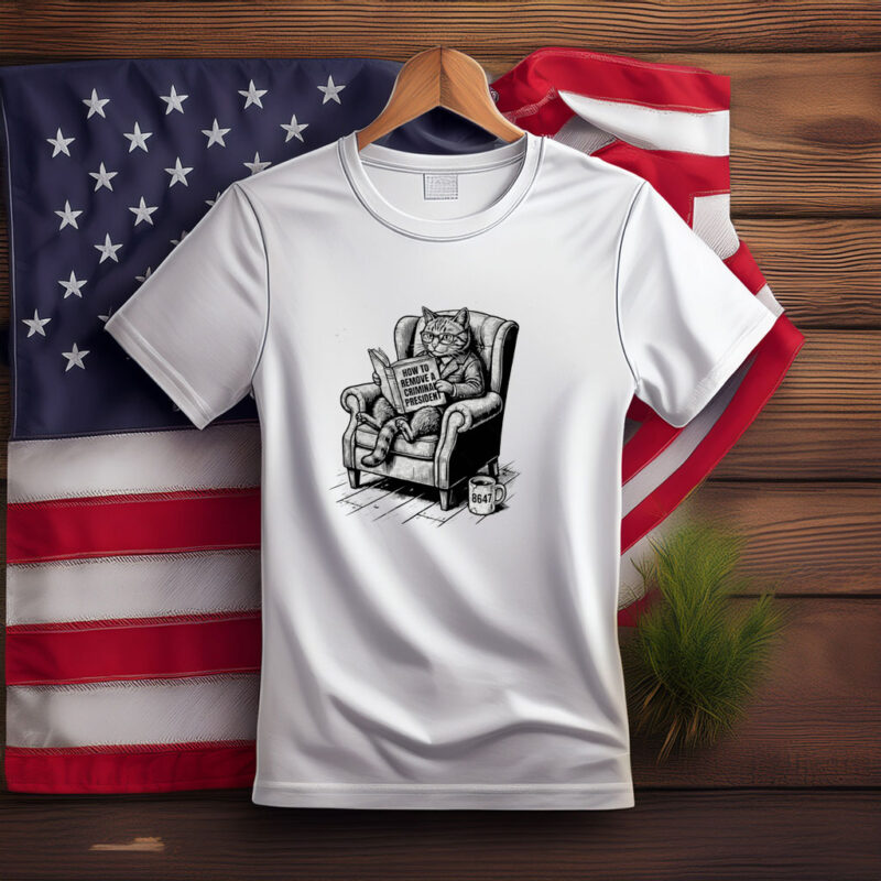 Remove Criminal President Cat Cartoon Protest Shirt