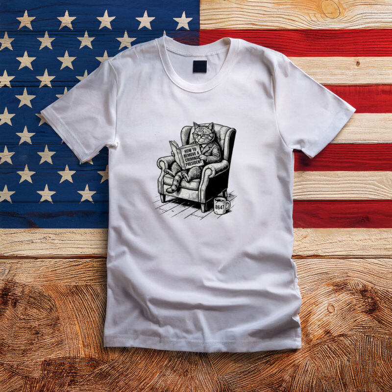 Remove Criminal President Cat Cartoon Protest Shirt