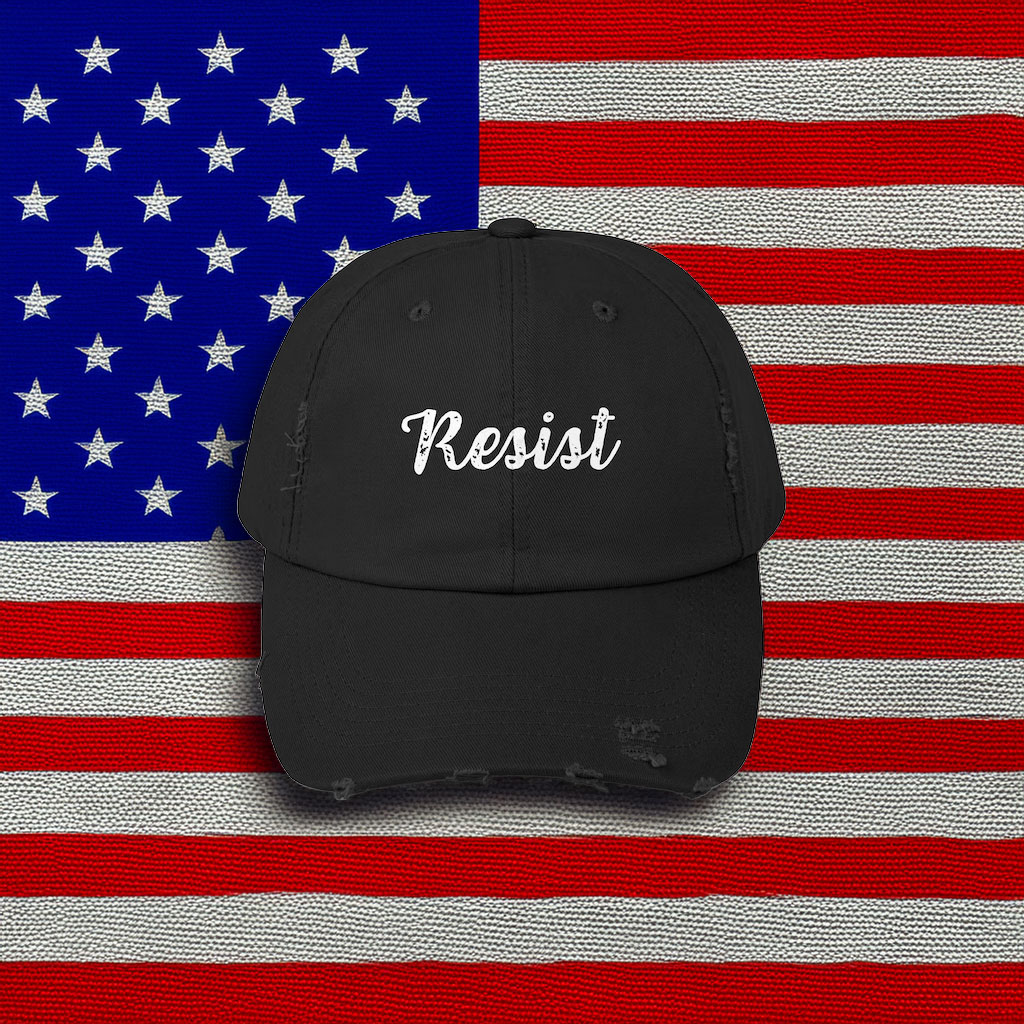Resist Distressed Cap
