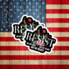 Resist Not My President Floral Protest Sticker