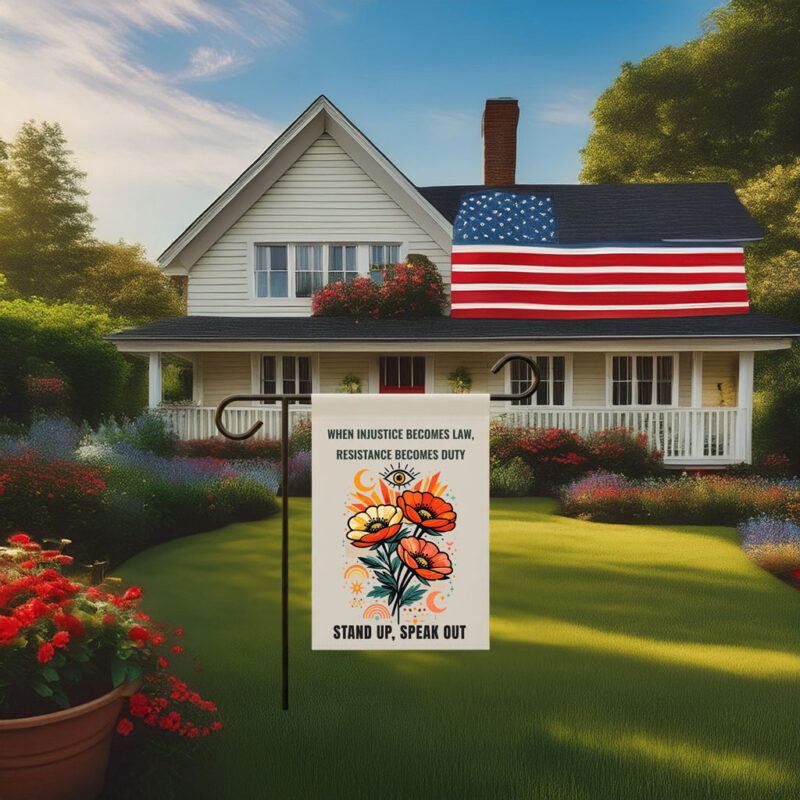 Stand Up Speak Out Garden Flag