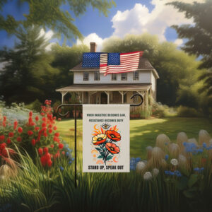 Stand Up Speak Out Garden Flag