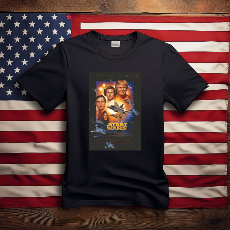 Starwars Poster Parody Trump Anti Iran War Tee