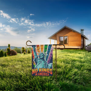 Statue of Liberty No Kings Garden Flag