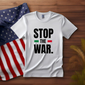 Stop The War Shirt, Minimalist Anti War Tee