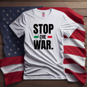 Stop The War Shirt, Minimalist Anti War Tee
