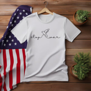 Stop War White Dove T-Shirt