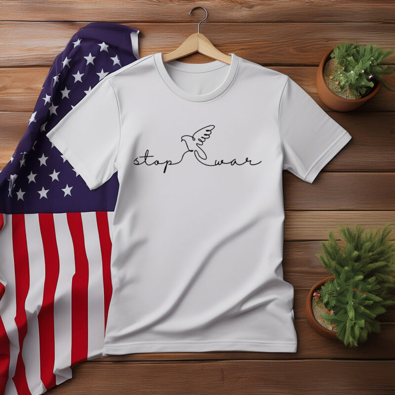 Stop War White Dove T-Shirt