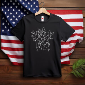 Subtle Anti Trump Line Art Graphic Shirt
