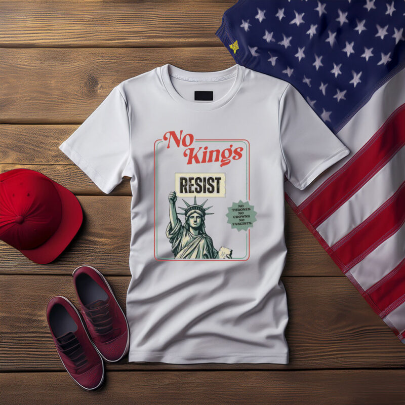 Subtle No Kings in America Statue of Liberty Shirt