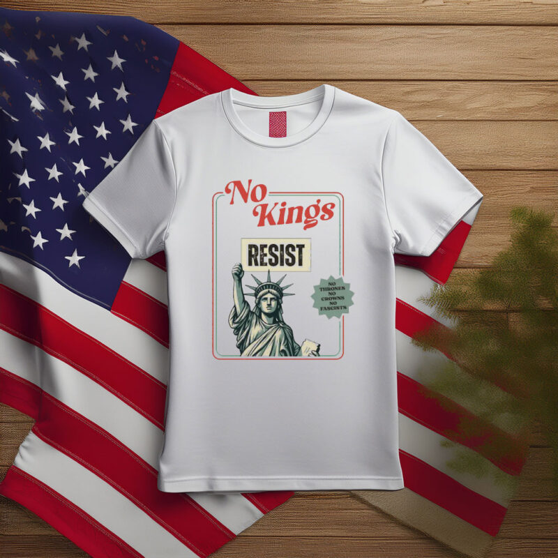 Subtle No Kings in America Statue of Liberty Shirt