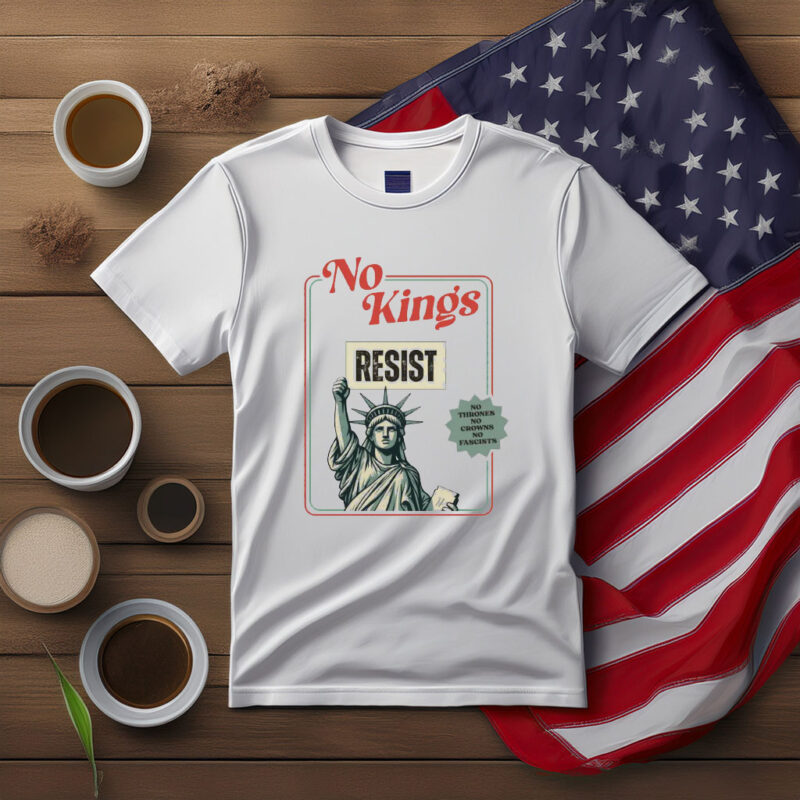Subtle No Kings in America Statue of Liberty Shirt