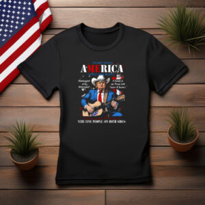 Trump Sings America Political Satire Shirt