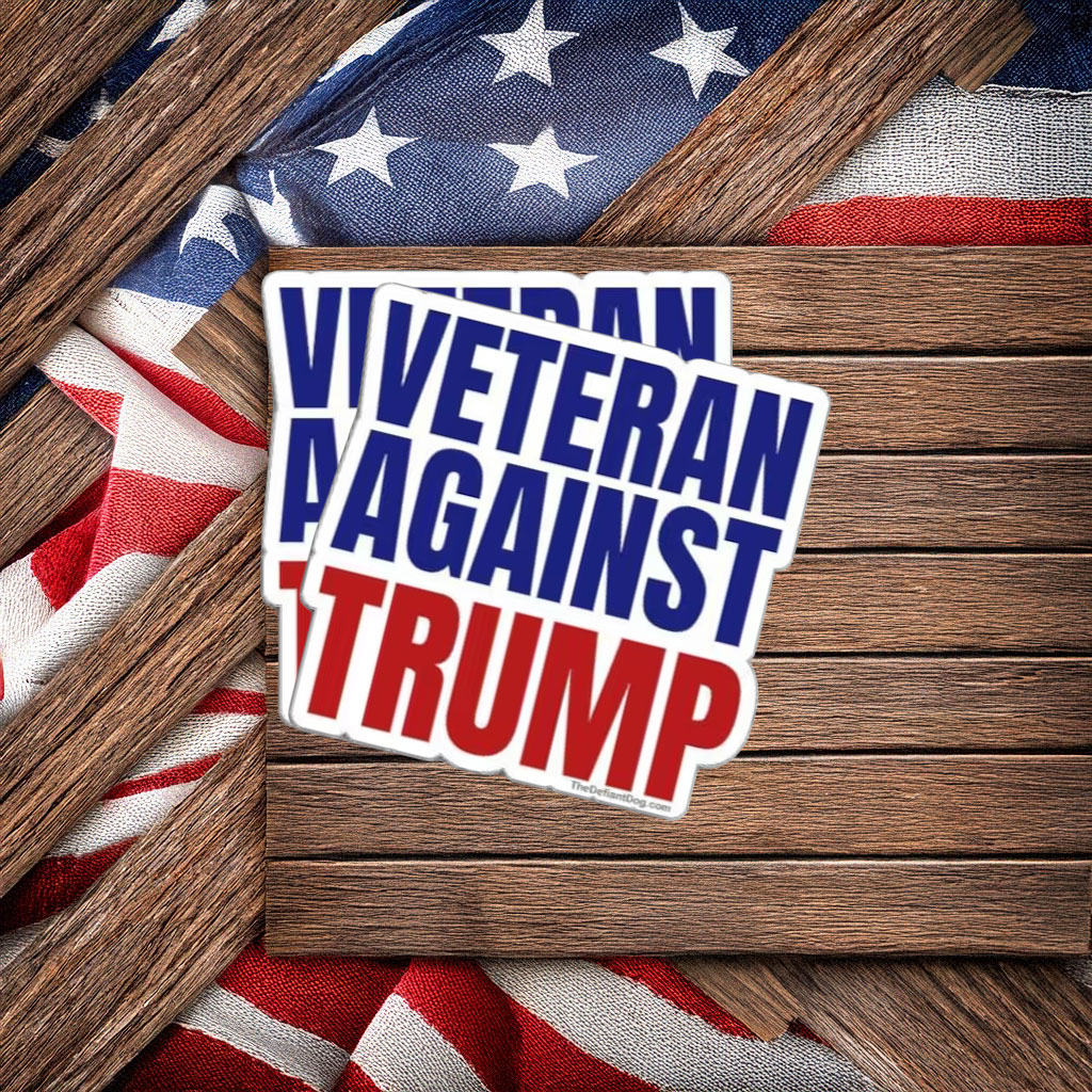 Veteran Against Trump Sticker