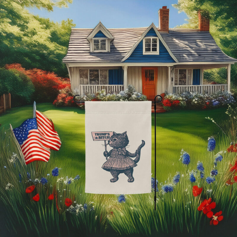 Vintage Anti-Trump Yard Flag