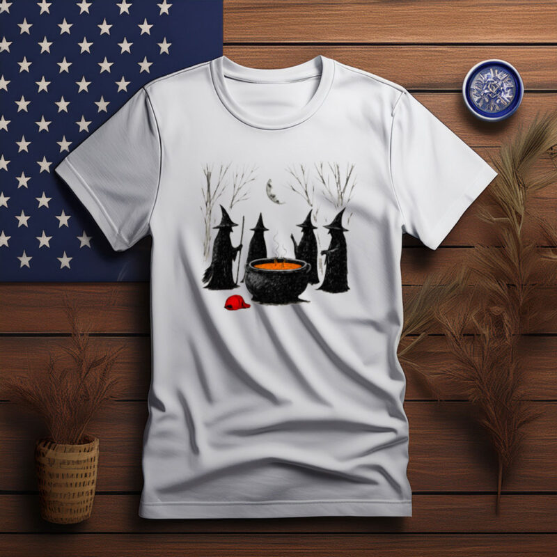 Witchy Cauldron Ritual Graphic Shirt